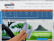 Tablet Screenshot of agencianavegantes.com.br